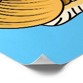 Poster Cute yellow snail cartoon (Coin)