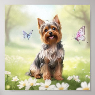 Poster Cute Yorkshire Terrier