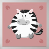 Poster Cute Zebra (Devant)
