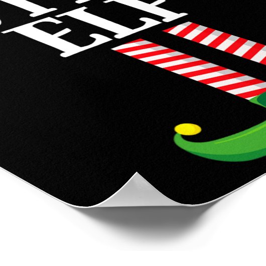 Poster Cutest Elf Matching Family Group Noël Party E (Coin)