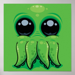 Poster Cutethulhu Cute Cthulhu Face