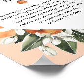 Poster Cutie Baby shower Un message de la bosse (Coin)