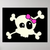 Poster Cutie crâne fille (Devant)