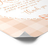 Poster Cutie Pie Diaper tombole en vichy neutre (Coin)