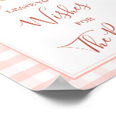 Poster Cutie Pie Pastel Pink Gingham Leave Your Wishes (Coin)