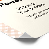 Poster Cutie Pie Thanksgving baby shower Favoriser signe (Coin)