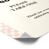 Poster Cutie Pie Thanksgving baby shower Favoriser signe (Coin)