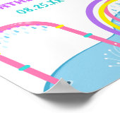 Poster Cuties Splish Splash Parc aquatique Fille Annivers (Coin)