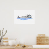 Poster Cuyahoga, cargo des Grands Lacs (Cuisine)