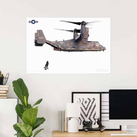 POSTER CV-22 OSPREY (Bureau à domicile)