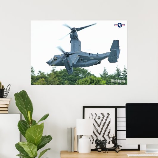 POSTER CV-22 OSPREY (Bureau à domicile)