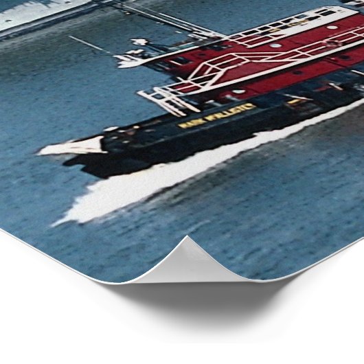 Poster CV-59 "USS Forrestal", combustible fossile, New Yo (Coin)