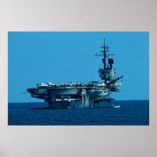 Poster CV-66 Désaffectation "USS America" en 1996, stern (Devant)