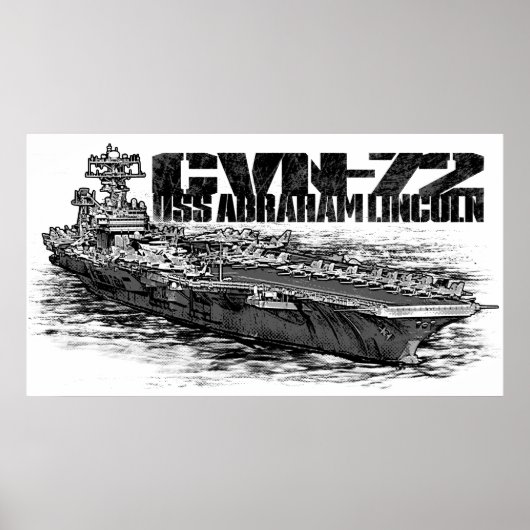 Poster CVN-72 Abraham Lincoln Imprimer (Devant)