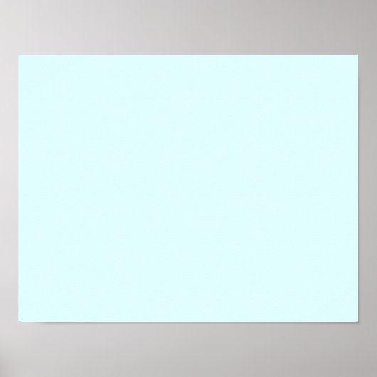 Poster cyan clair couleur (Devant)