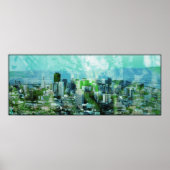 Poster cyan rouillé (Devant)