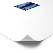 Poster Cyanotype de fougère bleue (Coin)