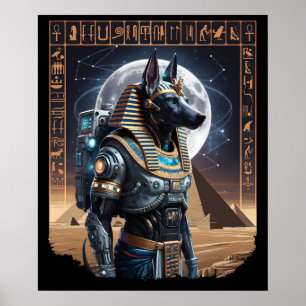 Poster Cyber Anubis - Ancien Gardien des étoiles