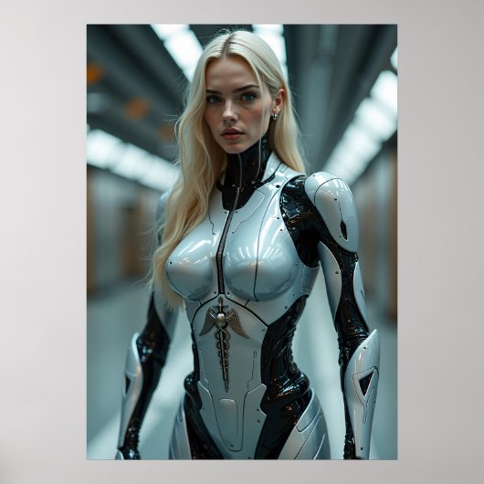 Poster Cyber Aphrodite: Chrome Beauty (Devant)