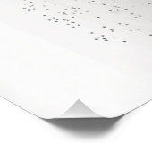 Poster Cyber binaire Minimale Monochromatique Gris Argent (Coin)