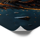 Poster Cyber Blue-eyed Lion (Coin)