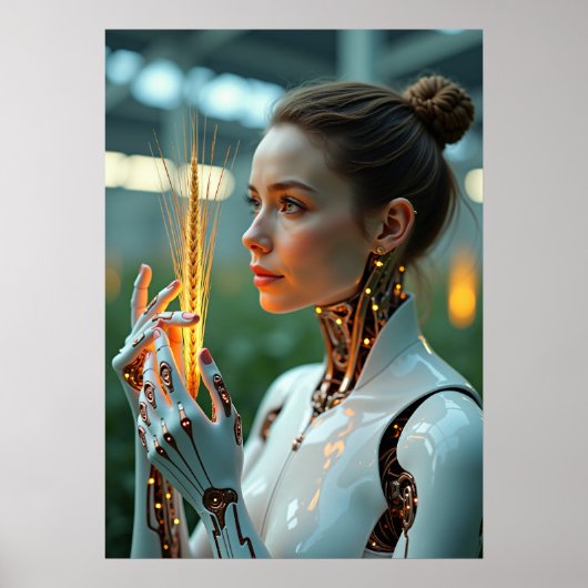 Poster Cyber Demeter: Bio-Circuit Goddess (Devant)
