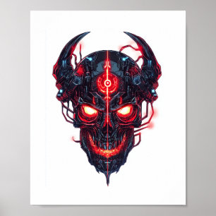 Poster Cyber-démon Seigneur crâne