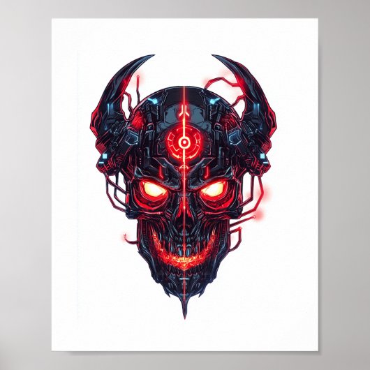 Poster Cyber-démon Seigneur crâne (Devant)
