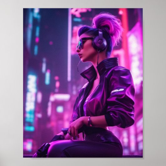 Poster Cyber fille (Devant)