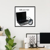 Poster Cyber Lundi - Ajouter Votre Message (Bureau à domicile)