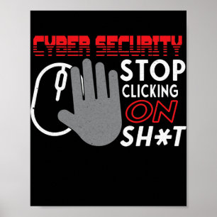 Poster Cyber Sécurité Spécialiste Spam Web Liens Ingénieu