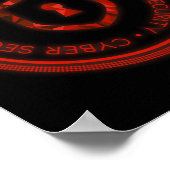 POSTER CYBER SECURITY BADGE SEAL (Coin)