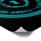 POSTER CYBER SECURITY BADGE SEAL (Coin)