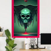 Poster Cyber-Sigil des nouveaux codeurs de Dracula (Bureau à domicile)