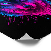 Poster Cyber Wolf For Animal Lovers And Birthday And Birt (Coin)