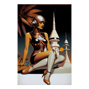 Poster Cybernaut Fashions - Art de Ken Gage