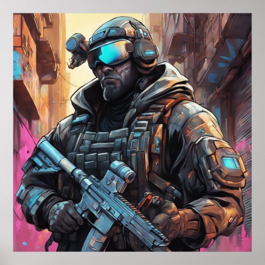 Poster Cyberpunk (Devant)