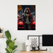Poster Cyberpunk Ape (Bureau à domicile)