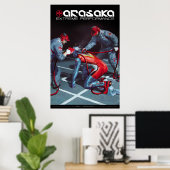 Poster Cyberpunk Arasaka performances extrêmes (Bureau à domicile)