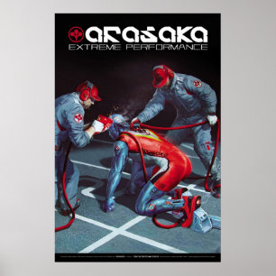 Poster Cyberpunk Arasaka performances extrêmes