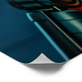 Poster Cyberpunk Female Cyborg Neon Sci-Fi Tech Art (Coin)