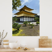 Poster Cyberpunk Golden Pavilion Style Temple in Future (Cuisine)