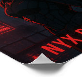 Poster Cyberpunk Guerrier Anime Girl (Coin)