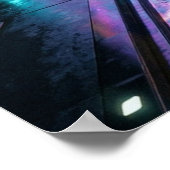 Poster Cyberpunk Neon City Future Road (Coin)