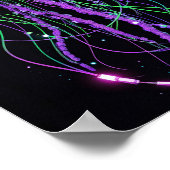 Poster Cyberpunk Neon Jellyfish art (Coin)