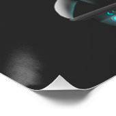 Poster Cyberpunk Ninja Chat noir (Coin)
