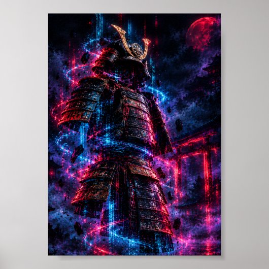 Poster Cyberpunk Samurai Armor (Devant)