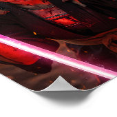 Poster Cyberpunk Samurai Girl (Coin)