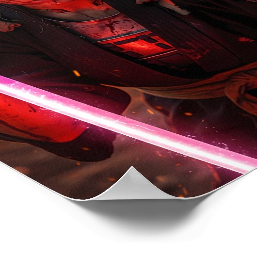 Poster Cyberpunk Samurai Girl (Coin)