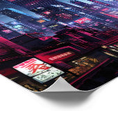 Poster Cyberpunk Tokyo Night Street (Coin)